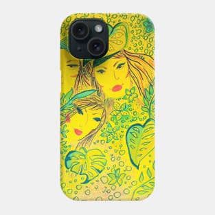 Three Beautiful Girls In The Magical Garden Phone Case