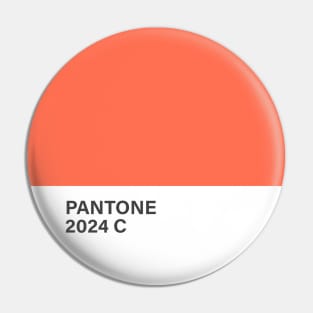 pantone, 2024c, orange, color, 2024 Pin