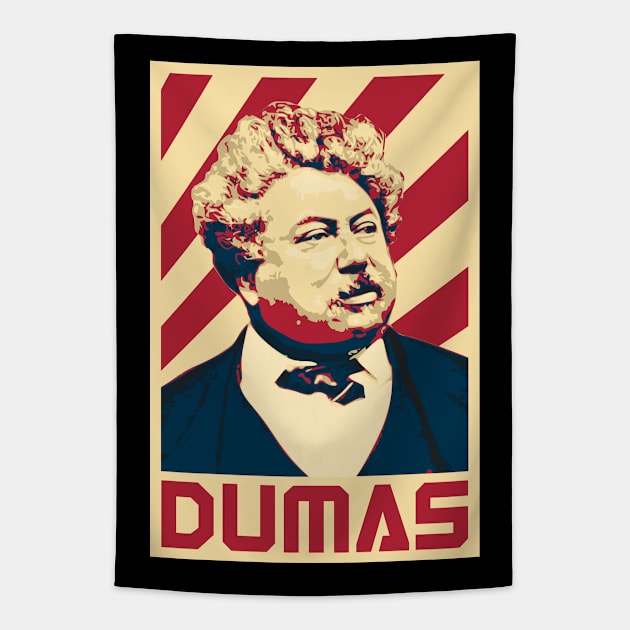 Alexandre Dumas Retro Tapestry by Nerd_art