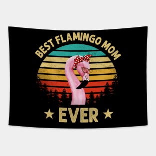 Best Flamingo Mom Ever Tapestry