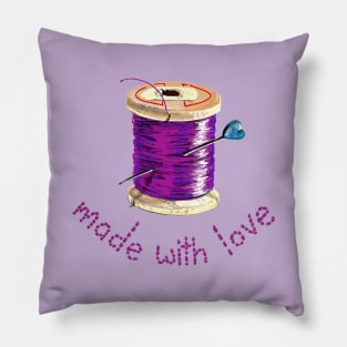 Made With Love Needle and Thread Pillow