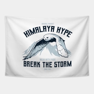 Snowy Owl Himalayan Hype Tapestry