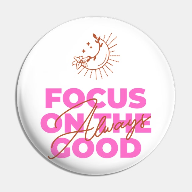 focus on the good Pin by asian tee