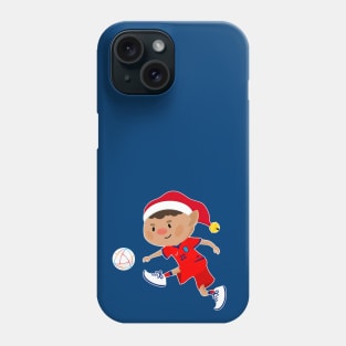 England football Christmas elf. Football World Cup soccer t-shirt Phone Case