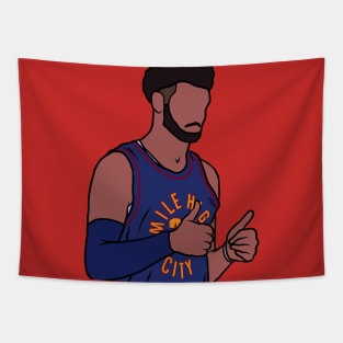 Jamal Murray Thumbs Up Tapestry