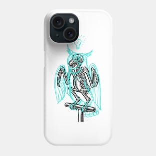 Skeleton of an Owl, with ghostly overlay Phone Case