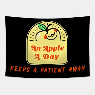 An Apple A Day Keeps A Patient Away - Medical Student in Medschool Tapestry