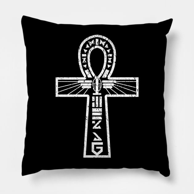 Ankh Symbol. Pillow by nickbeta