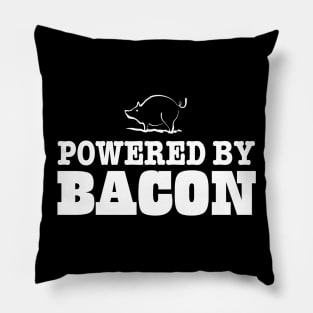 Powered by bacon Pillow