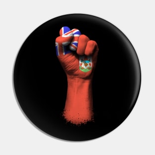 Flag of Bermuda on a Raised Clenched Fist Pin