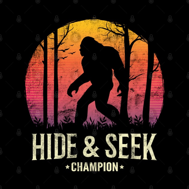 Bigfoot Hide and Seek Champion T Shirt by HCMGift