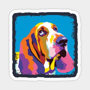 Basset Hound Pop Art - Dog Lover Gifts Magnet