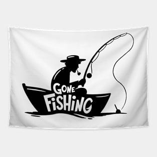 Gone fishing Tapestry