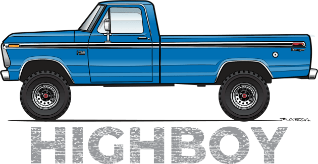 Highboy Blue Kids T-Shirt by JRCustoms44