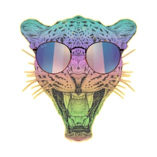 Disco Rainbow Cheetah T-Shirt