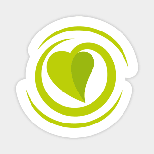 Green Heart Leaf Magnet