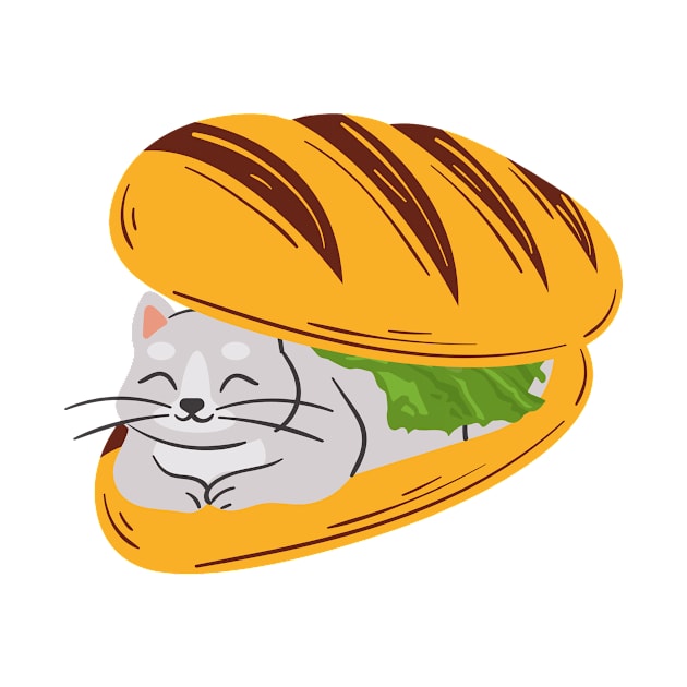 Sandwich Cat by renaldyks