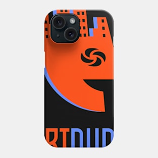 YourArtDude Logo In Red And Lt. Blue Phone Case