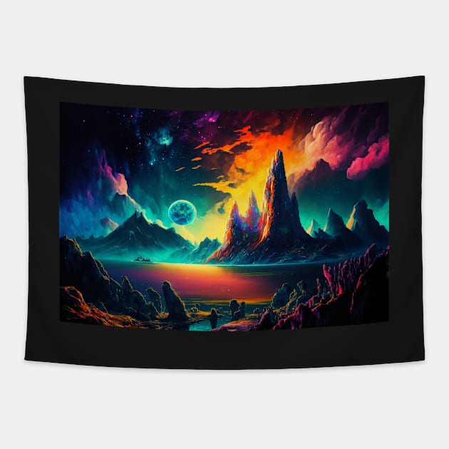 Day breaks on an alien world Tapestry by TrooperLX1177