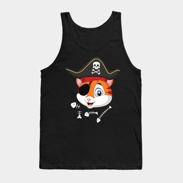Cat Pirate Eyepatch Shirt Funny Cats Lover Saying Gift Cat