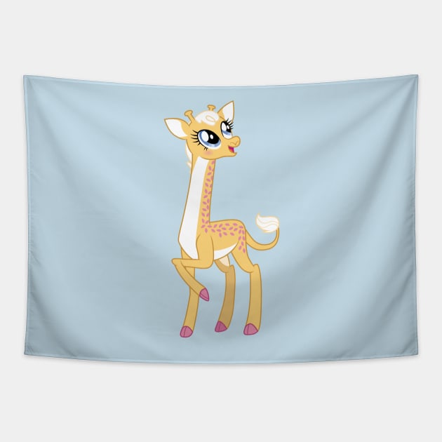 Creamsicle the Giraffe Tapestry by CloudyGlow