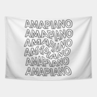 Amapiano Swirl Vibes Black Tapestry