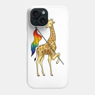 Giraffe Rainbow Flag Phone Case