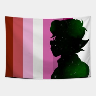 Galaxy Pidge Lesbian Pride Tapestry