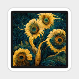 Illustrations inspired by Vincent van Gogh Magnet