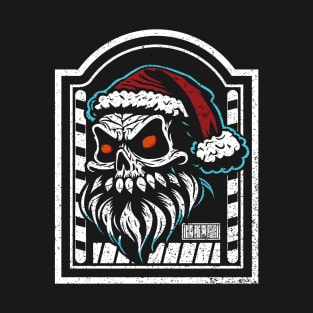 Skull Wearing A Santa Hat T-Shirt