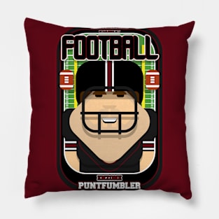 American Football Black and Maroon - Enzone Puntfumbler - Bob version Pillow