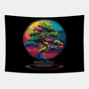 Bonsai Tree Japanese Zen Pop Art Tapestry