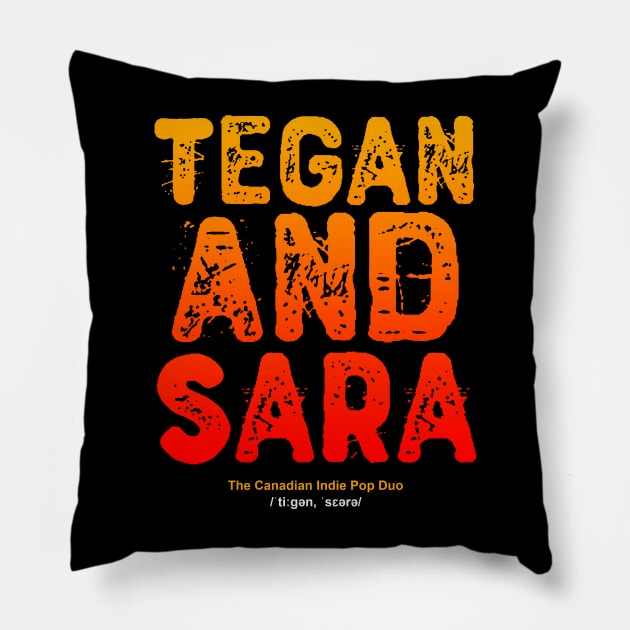 tegan and sara Pillow by Retro Project