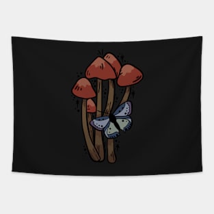 Mushroom and Moth Tapestry