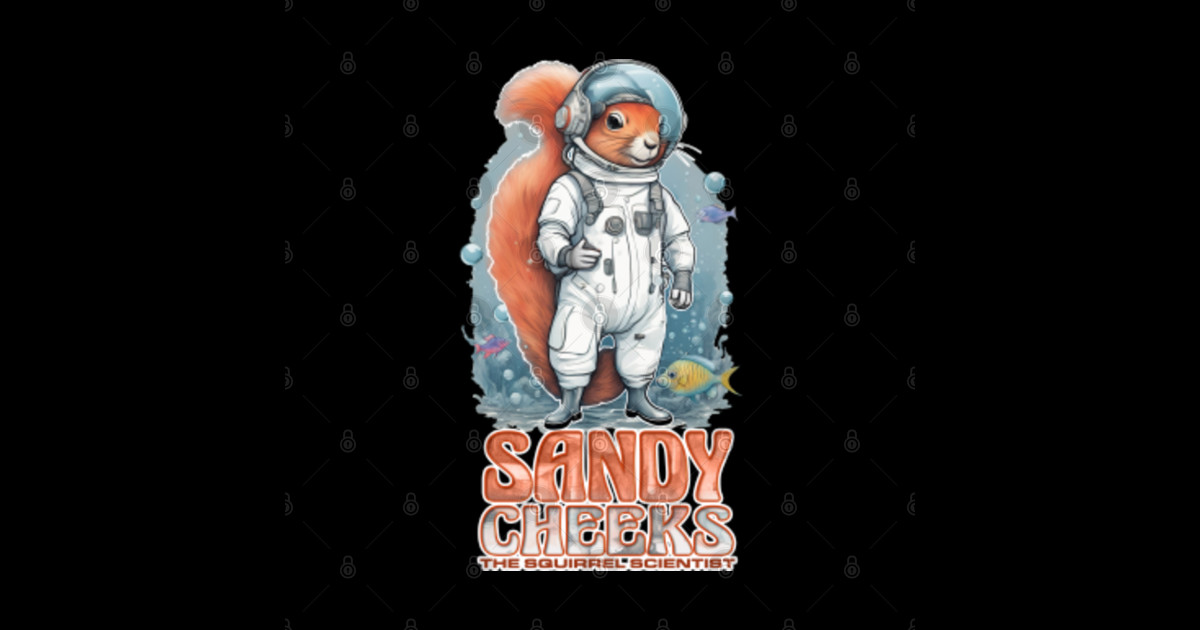Sandy Cheeks: the Squirrel Scientist - Spongebob - Sticker | TeePublic