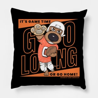 Cute Funny Doxie Dachshund Dog Football Pillow