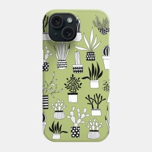 Cactus, Cacti and Succulent Drawings Phone Case