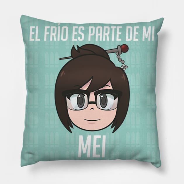 Mei chibi OW (Spanish) Pillow by DawnDarling