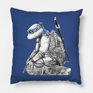 Teenage Mutant Ninja Turtles - Leonardo B&W Pillow