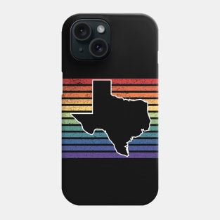 Texas State Rainbow Gay Pride Phone Case