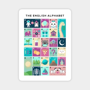 Children's Alphabet Picture Chart - English Alphabet Magnet