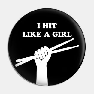 I Hit Like a Girl Pin