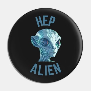 Hep Alien Logo Pin