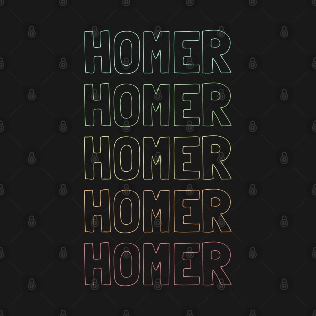 Homer Name Pattern by Insert Name Here