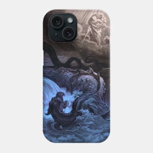 High Resolution Gustave Doré Illustration The Destruction of Leviathan Phone Case