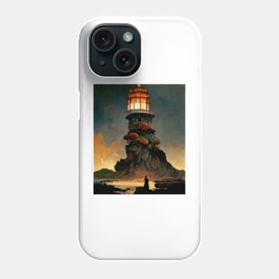 Mushroom light house Phone Case