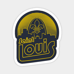 Saint Louis Sun Skyline Magnet