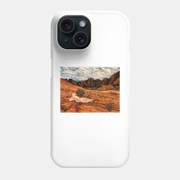 Lounging in the Arizona Sun Phone Case by KirstenAngelArt