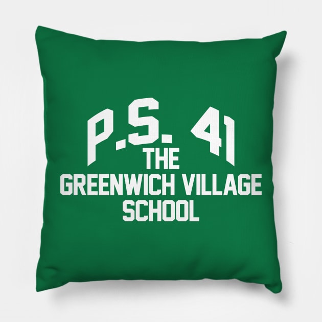 P.S. 41 The Greenwich Village Pillow by Fresh Fly Threads