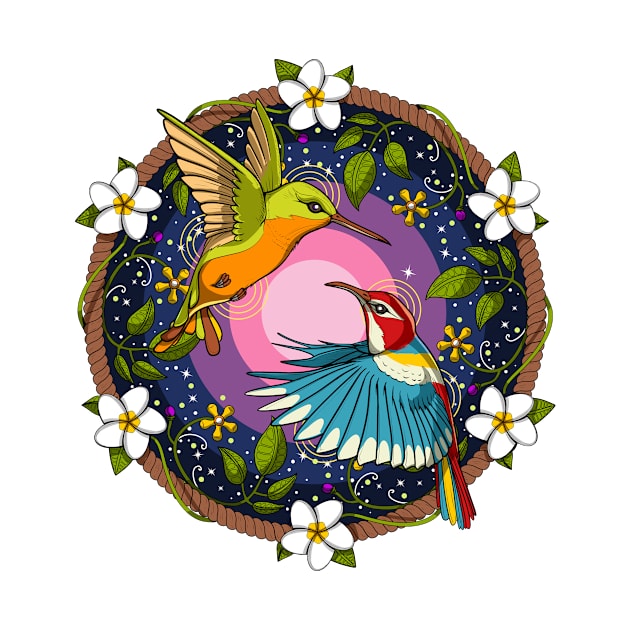 Ayahuasca Hummingbirds by underheaven